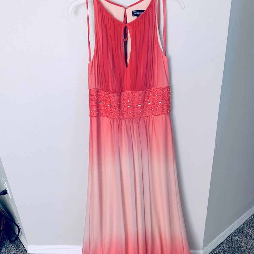 Pink ombré gown